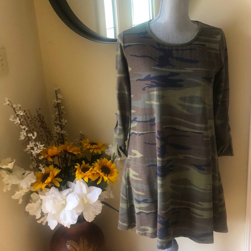 NWT Altar’d State Green Camo Dress. Size Small - Picture 1 of 3